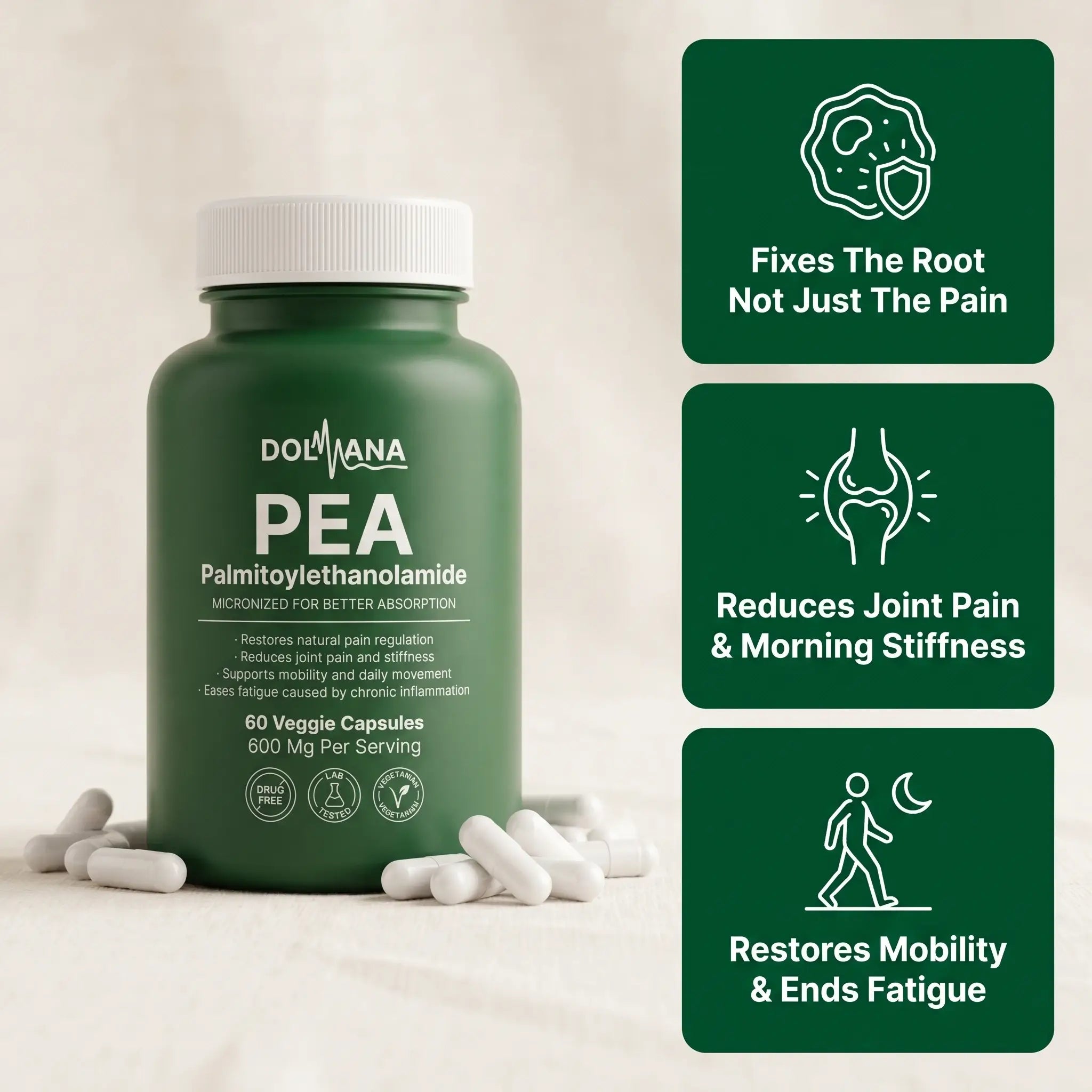Dolvana Micronized PEA Capsules